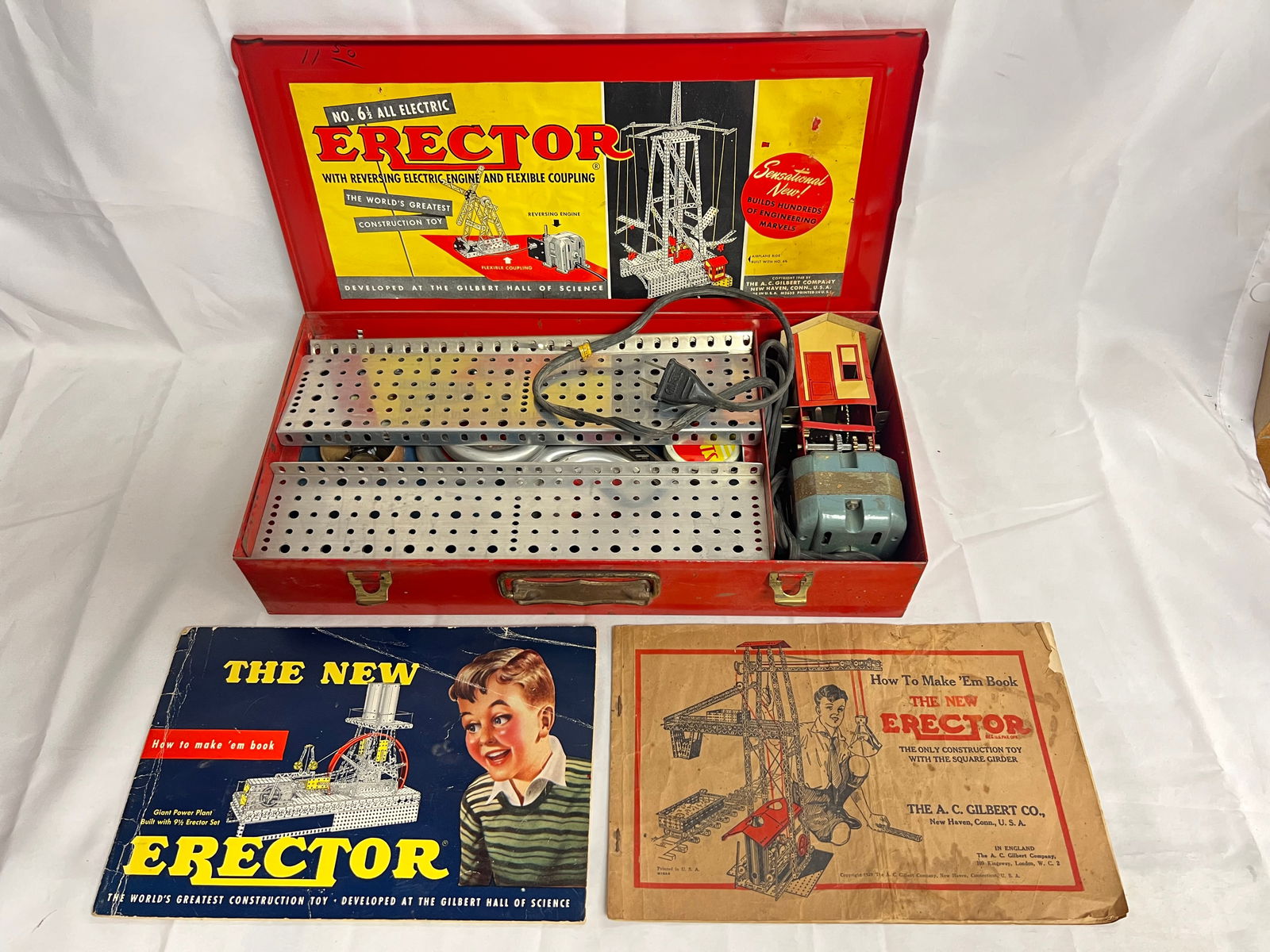 Vintage Erector Set No.6 1/2 All Electric - Manuals & Case (1 of 5)