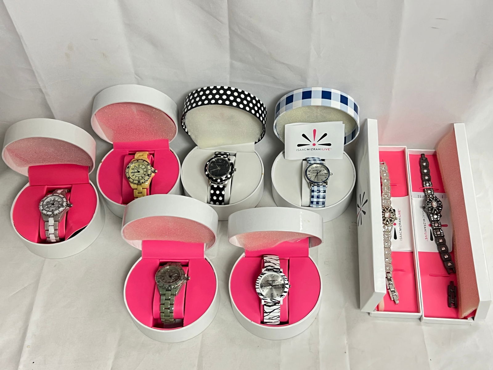 (8)Asst Isaac Mizrahi Wrist Watches w/ Boxes - New Old Stock, Needs Batteries (1 of 6)