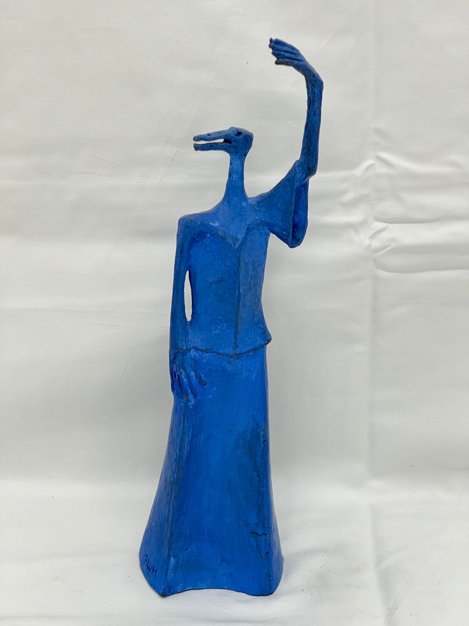 Robert William Hinds Signed Bronze Bird Man - 10.5''T (1 of 4)