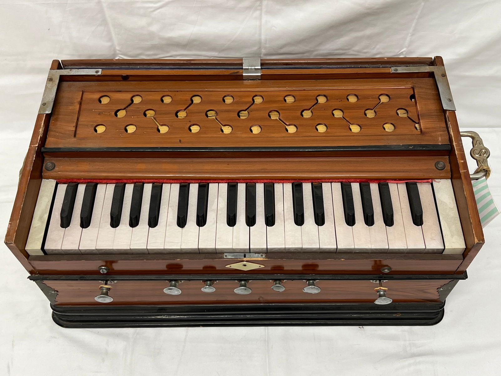 Vtg Harmonium Portable Instrument - 'S' on Handles (See Photos) (1 of 8)