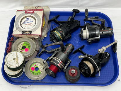 Asst Fishing Reels, Line-Shimano,Daiwa - Shimano Baitrunner 3500, Daiwa PM 1605H + Daiwa PM 2000H,: Asst Fishing Reels, Line-Shimano,Daiwa - Shimano Baitrunner 3500, Daiwa PM 1605H + Daiwa PM 2000H, Garcia 306, Asst Line