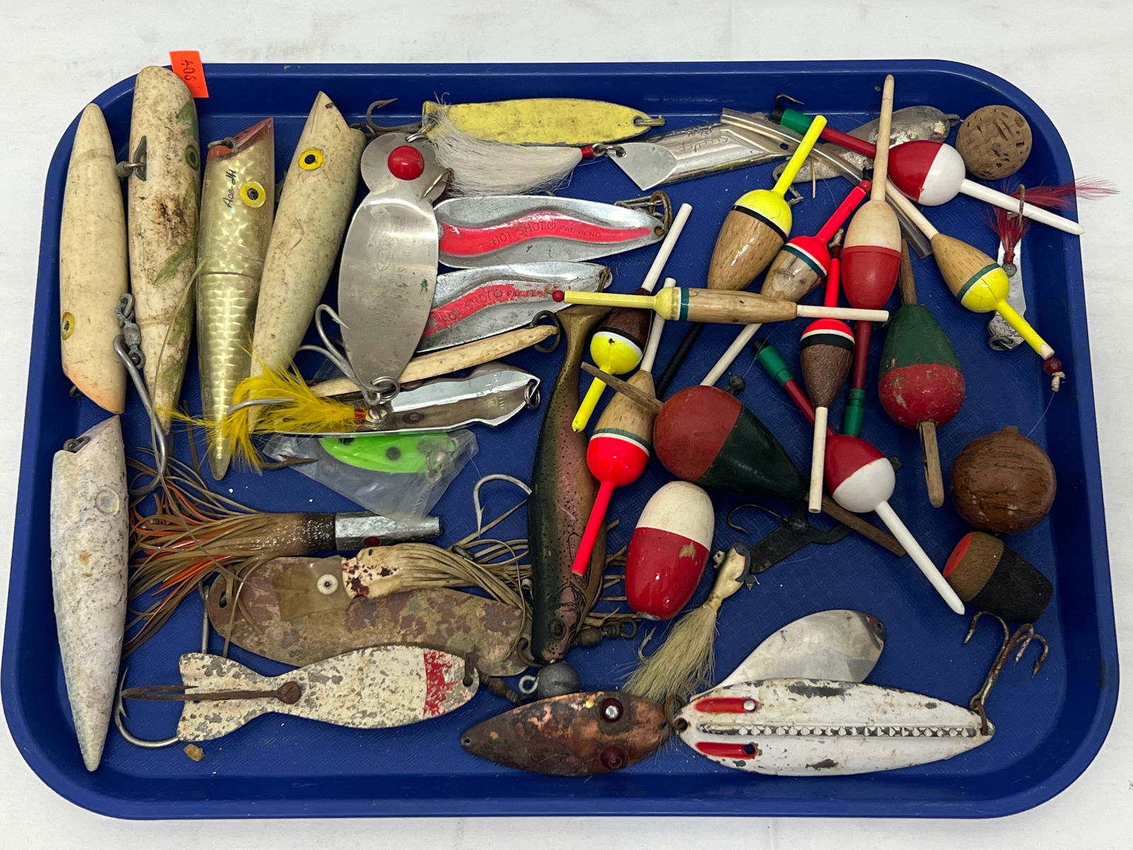 Vtg Fish Lures, Jig Wooden Bobbers - Various Makers / Styles (1 of 8)