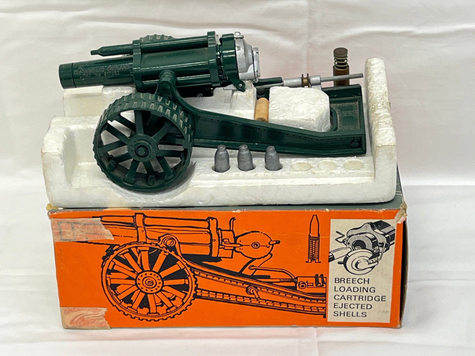 Britains #9740 Howitzer Toy Cannon w/ Box - Automatic Shell Case Ejection w/ Original Box (1 of 5)