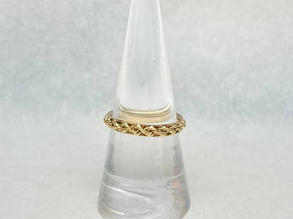 14K Gold Band Ring, Sz 7, .90g Total - '14K Peru': 14K Gold Band Ring, Sz 7, .90g Total - '14K Peru'