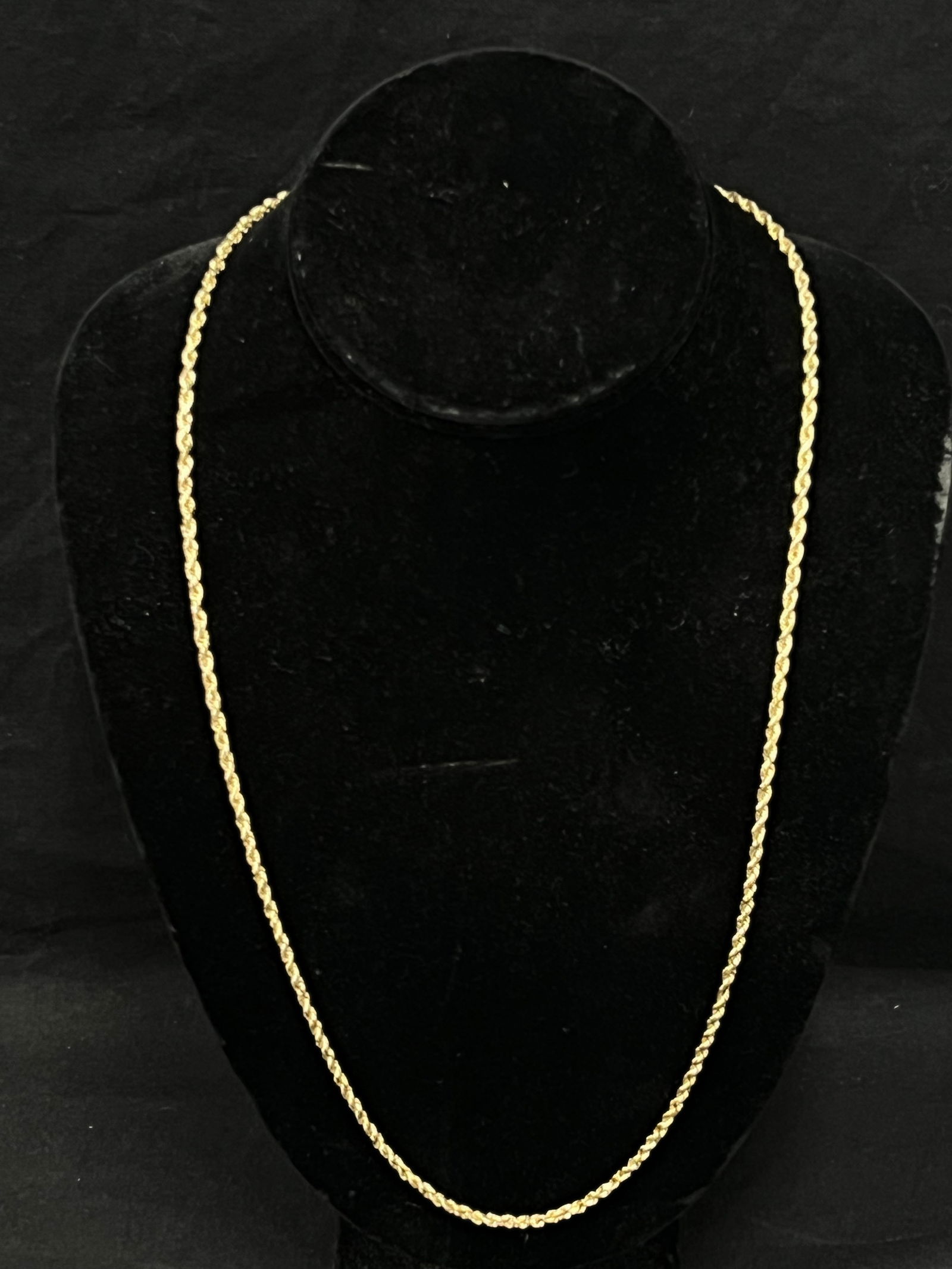 14K Gold 24''L Necklace, TW 3.63g ''BBB Peru'' (1 of 3)