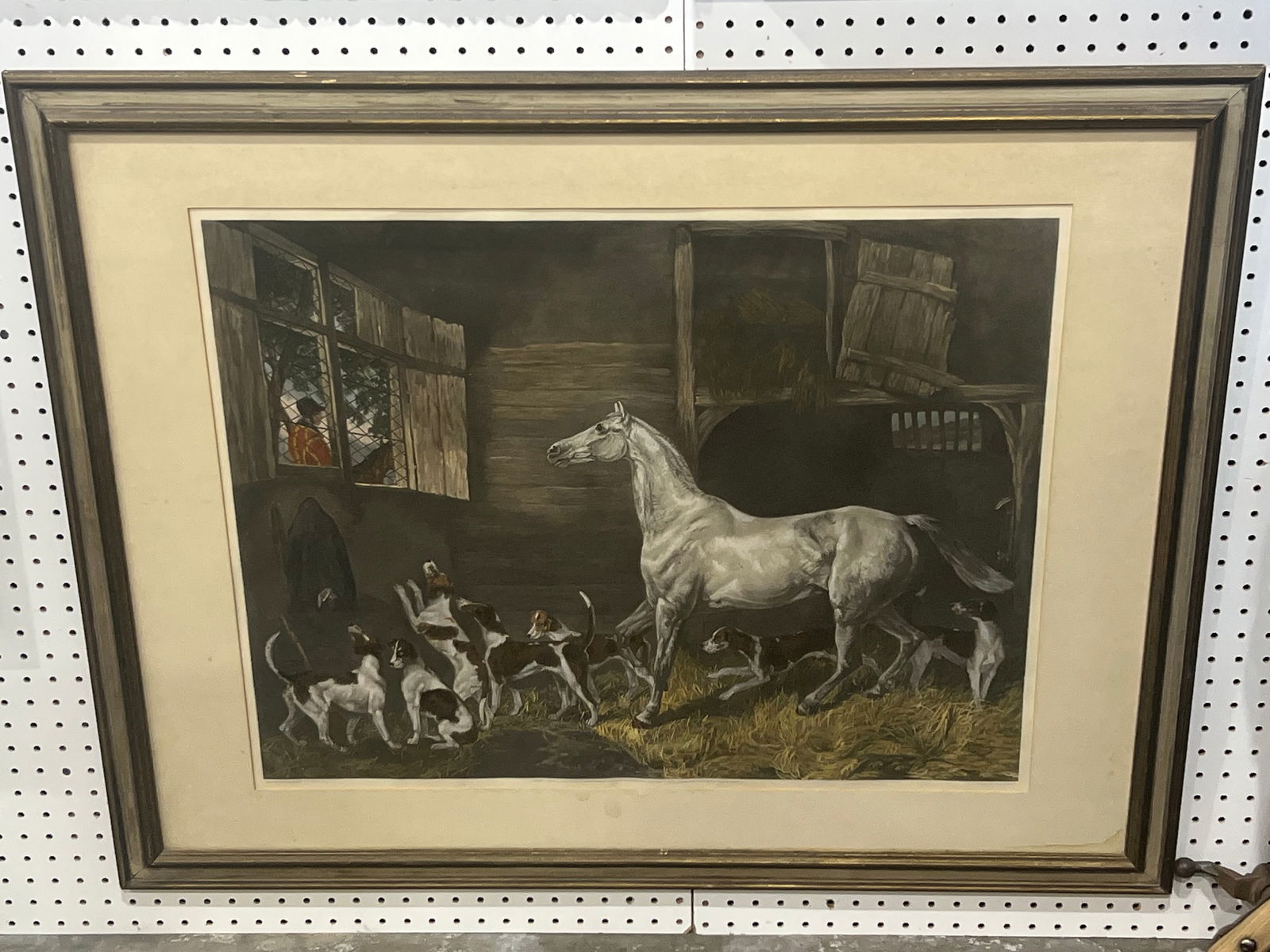 Atq Hand-Colored Horse Engraving 'J.Harris' - R.B. Davis Painter , London Publisher 1849, Titled (1 of 6)