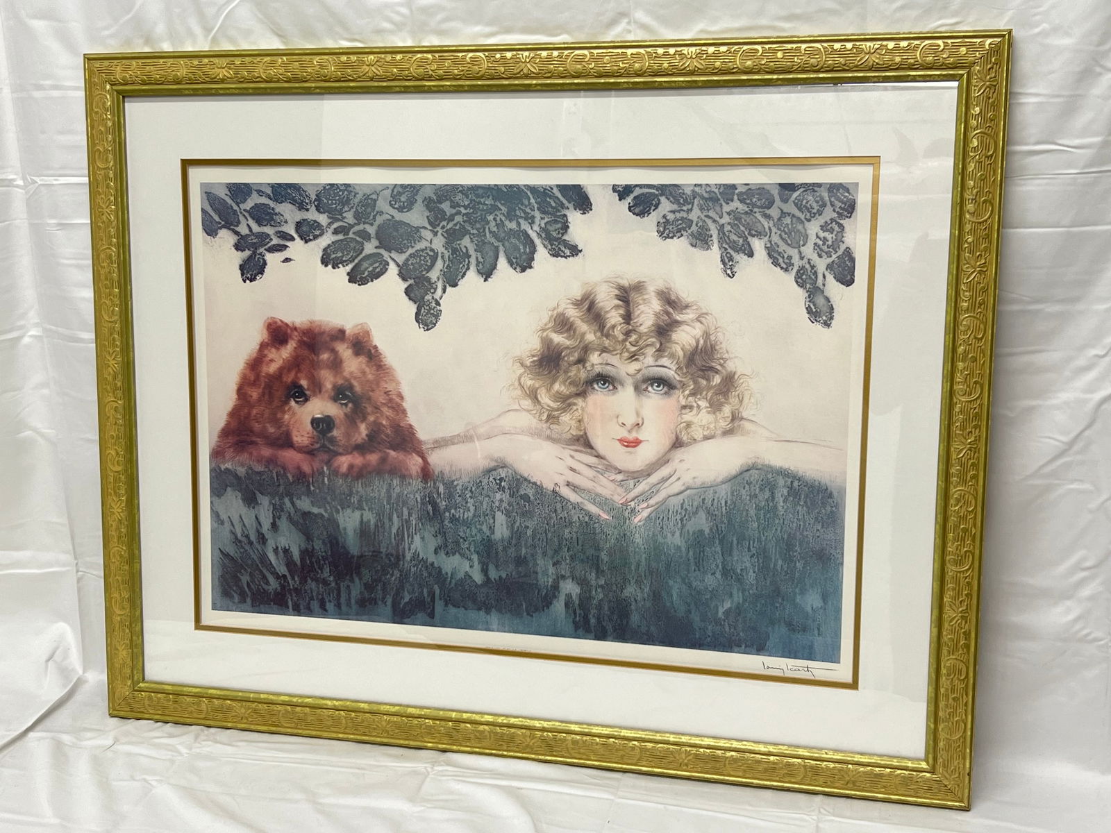 Louis Icart 'Two Beauties' Ltd Ed. Print, COA - Framed 37'' x 29'' , Sight 28'' x 20'' (1 of 6)