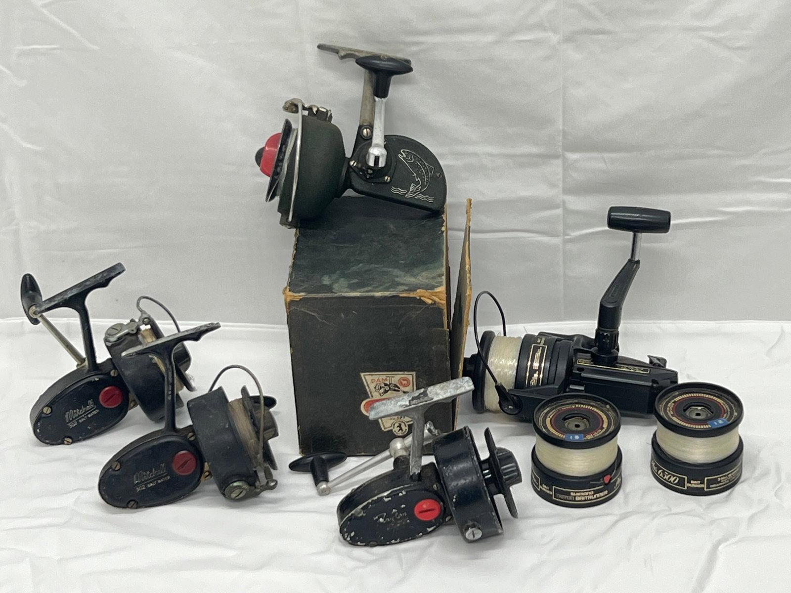 Asst Fishing Reels-Shimano Triton Baitmaster Plus, Mitchell,More - Shimano Triton Baitrunner Plus (1 of 12)