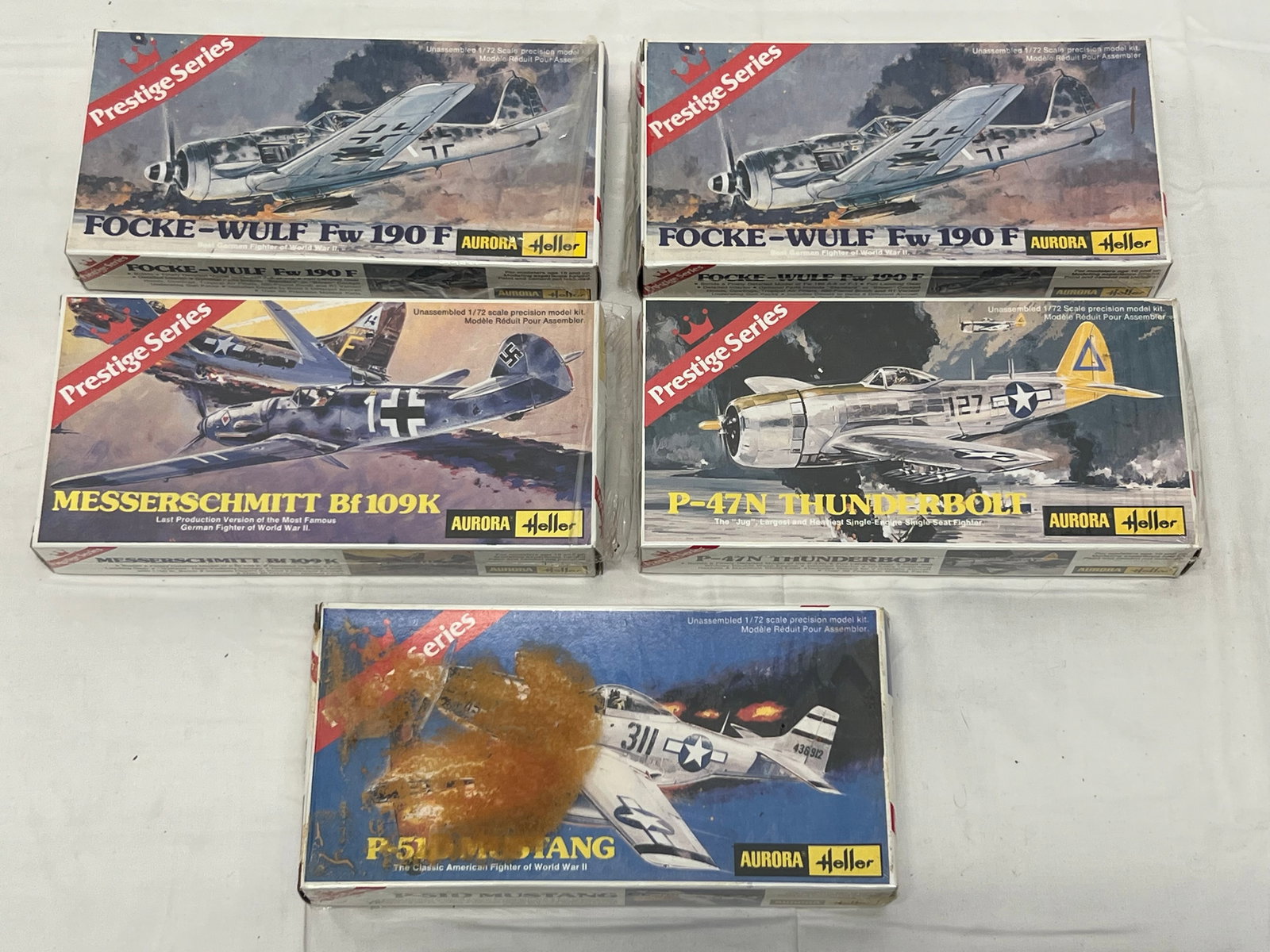 Asst Vtg Military Airplane Models - Revell 4701 + 85-5841, Minicraft 1:32 #7073, HobbyCraft HC-1607 (1 of 7)