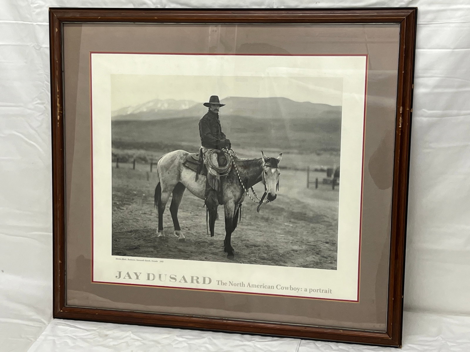 Jay Dusard, Martin Black Stampede Ranch 1982 Print - Framed Cowboy Print 25'' x 28'' (1 of 3)