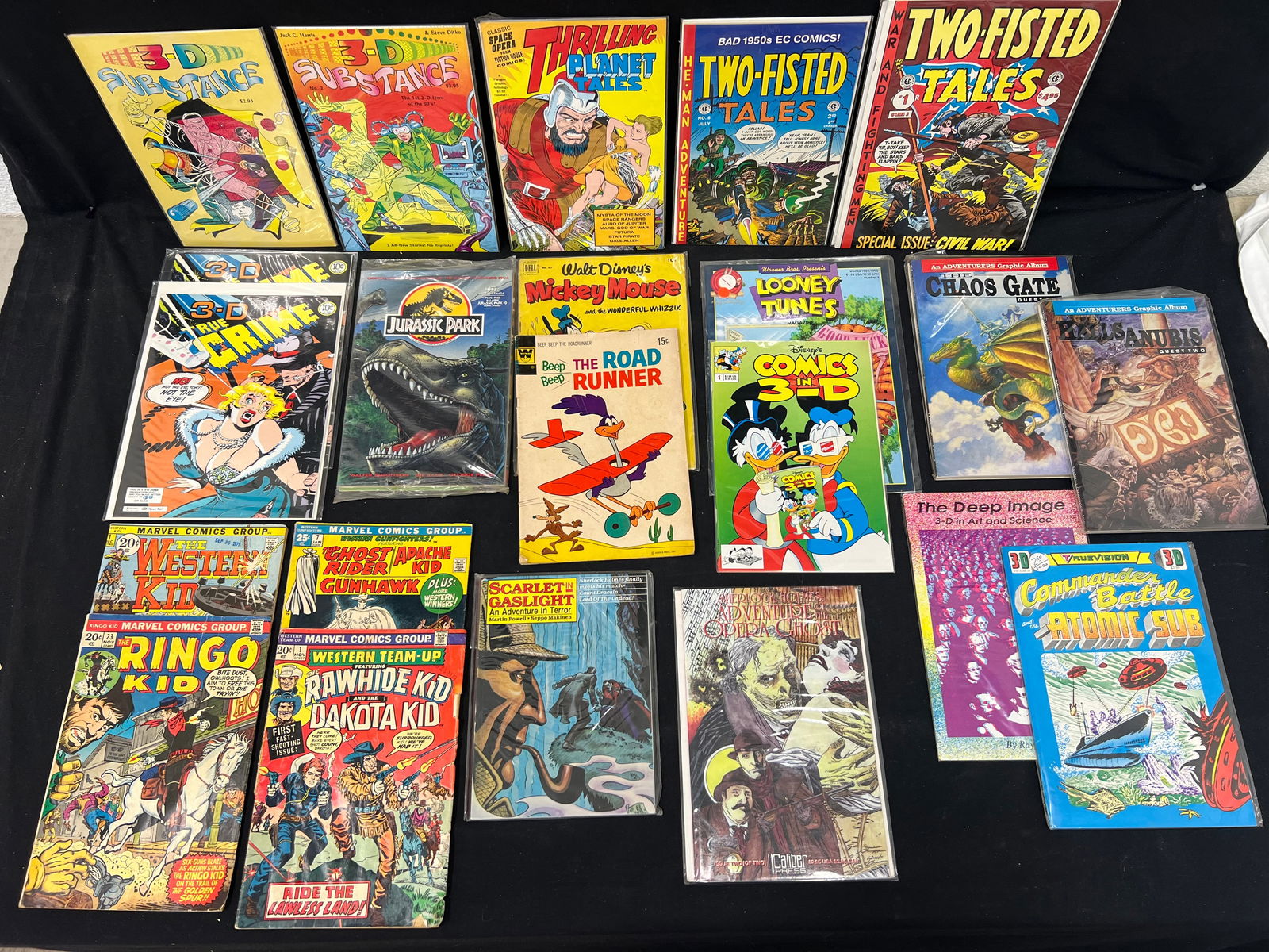 Asst Comics- 3D True Crime, Disney, Viking Glory, More - (2)3D True Crime Comics, Two Fisted Tales, (1 of 13)