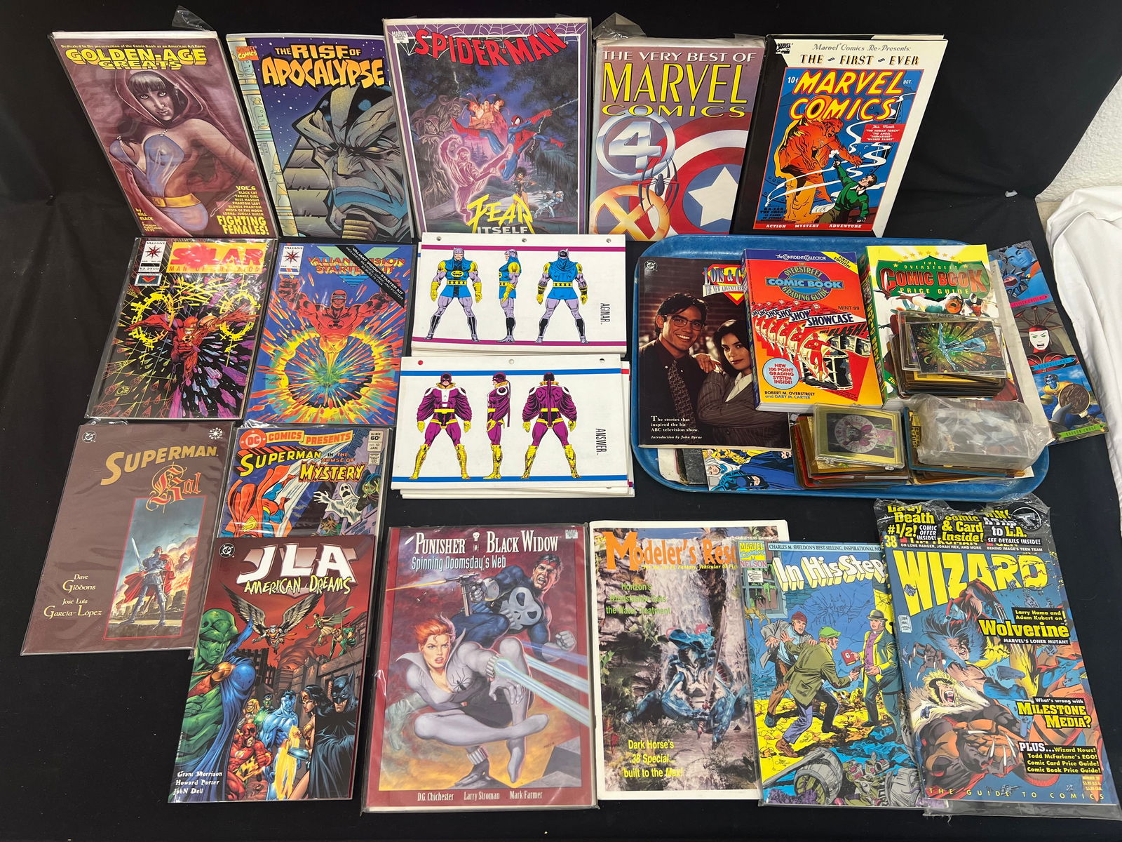Asst Comics, Trading Cards, Marvel Roster - X-Men Rosters + Comics, Superman, Rise of Apocalyse + (1 of 12)