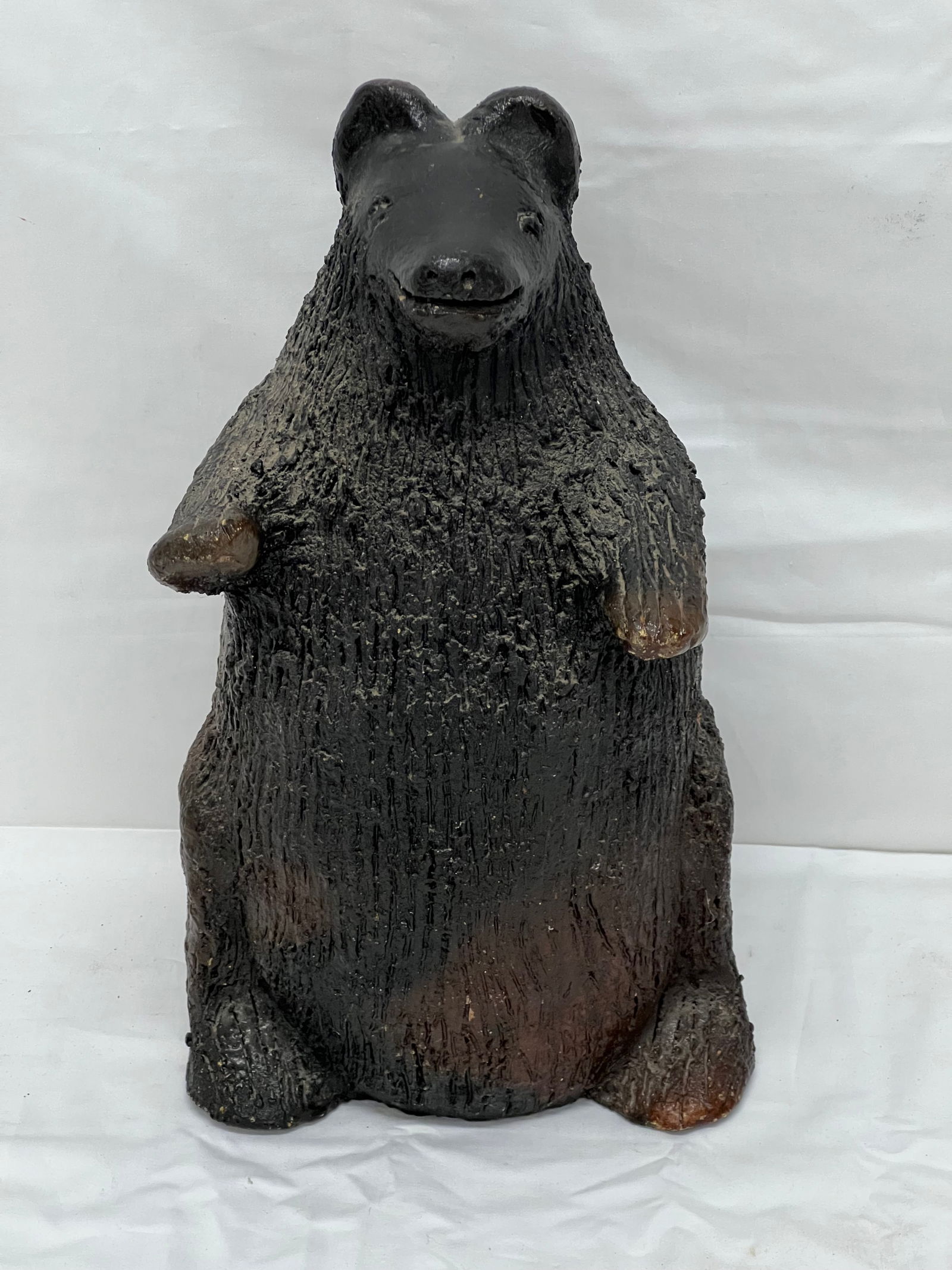 Louise Goodman (b.1937)Signed Navajo Bear Sculpture - Navajo Nation Brown Bear Folk Sculpture Bank (1 of 11)