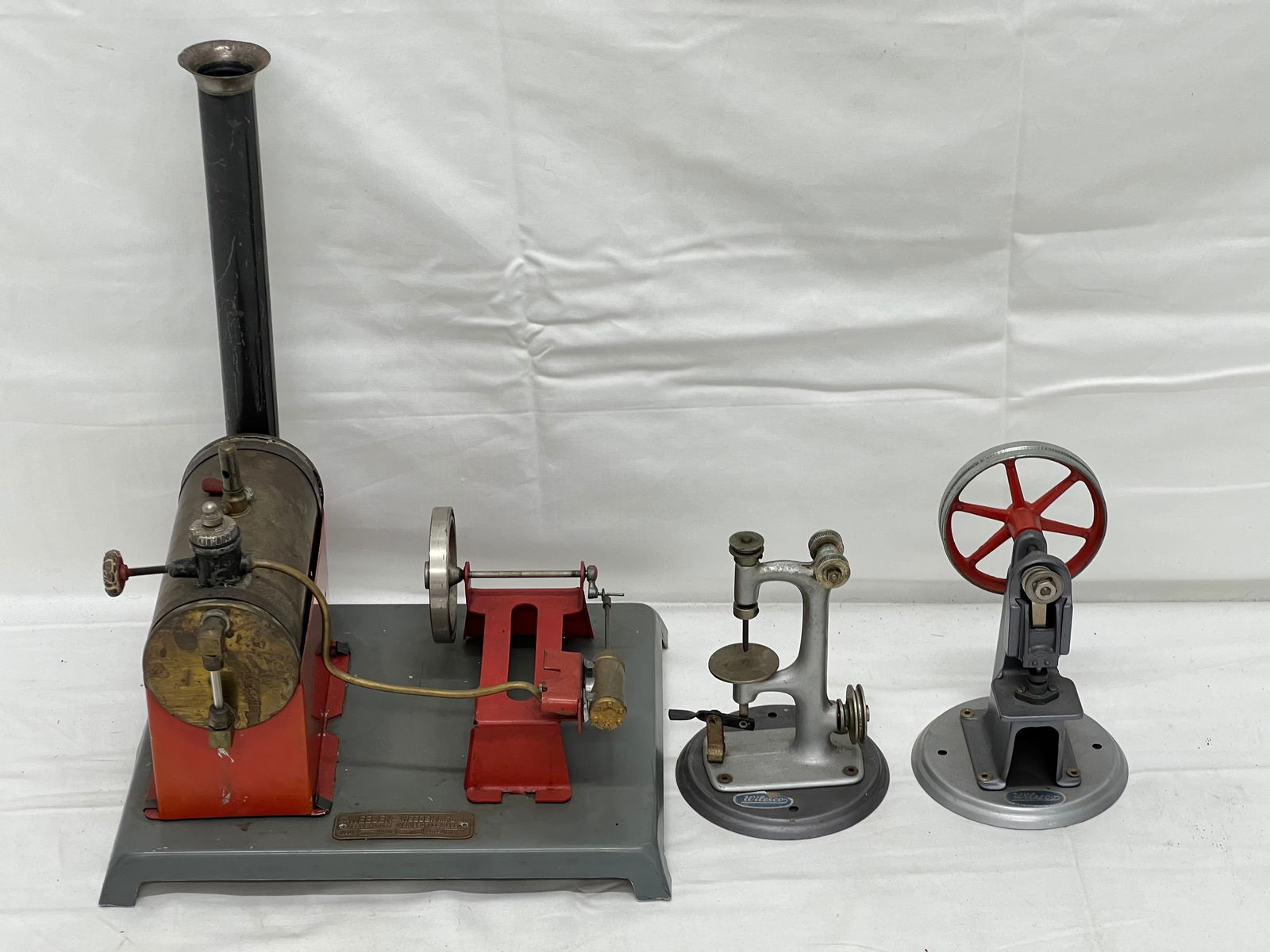 Vtg Weeden Steam Engine, Wilesco Drill + Grinder (1 of 9)