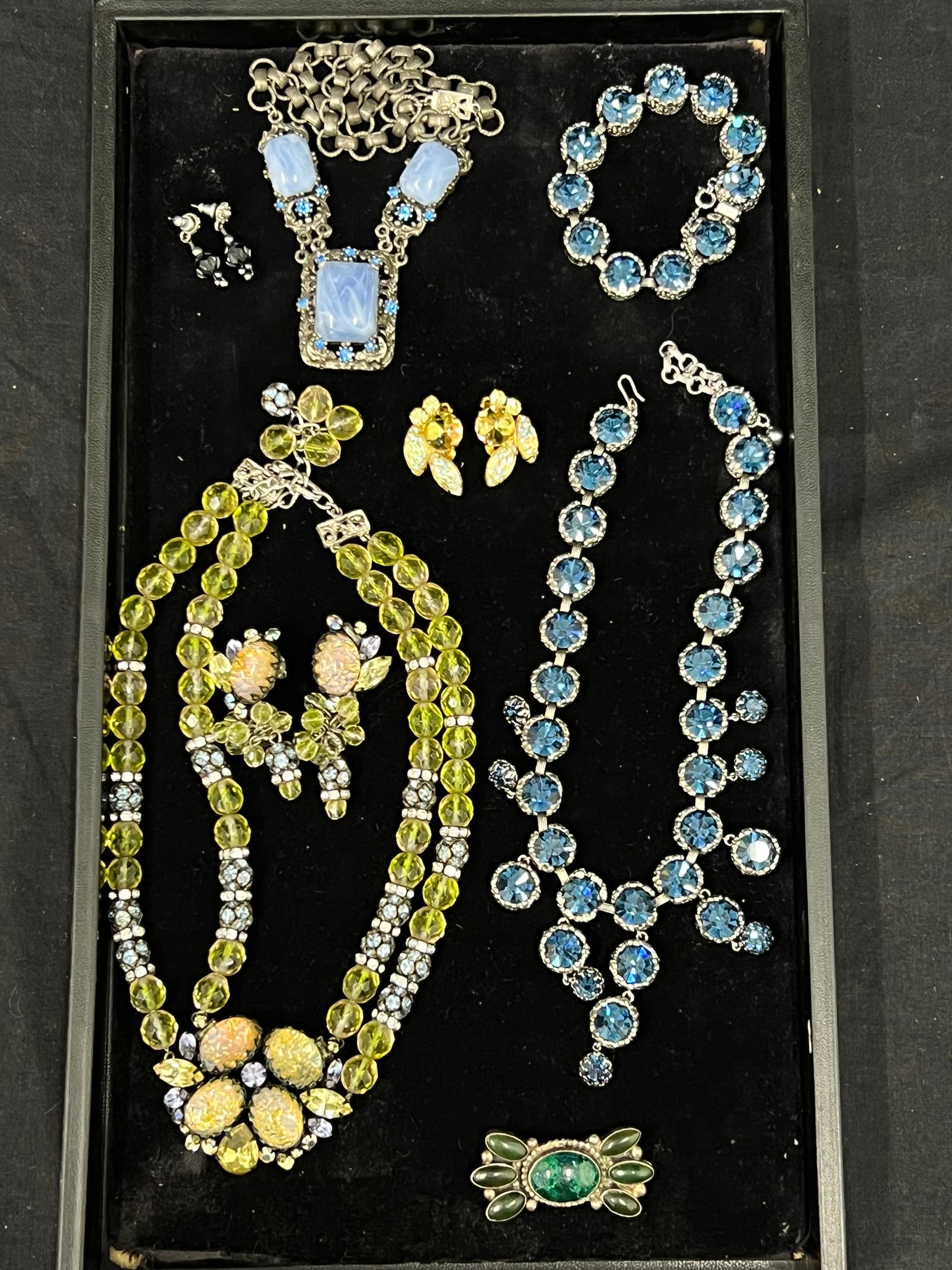 Rhinestone Necklace Sets, Sterling Pin, Hobe & More (1 of 5)