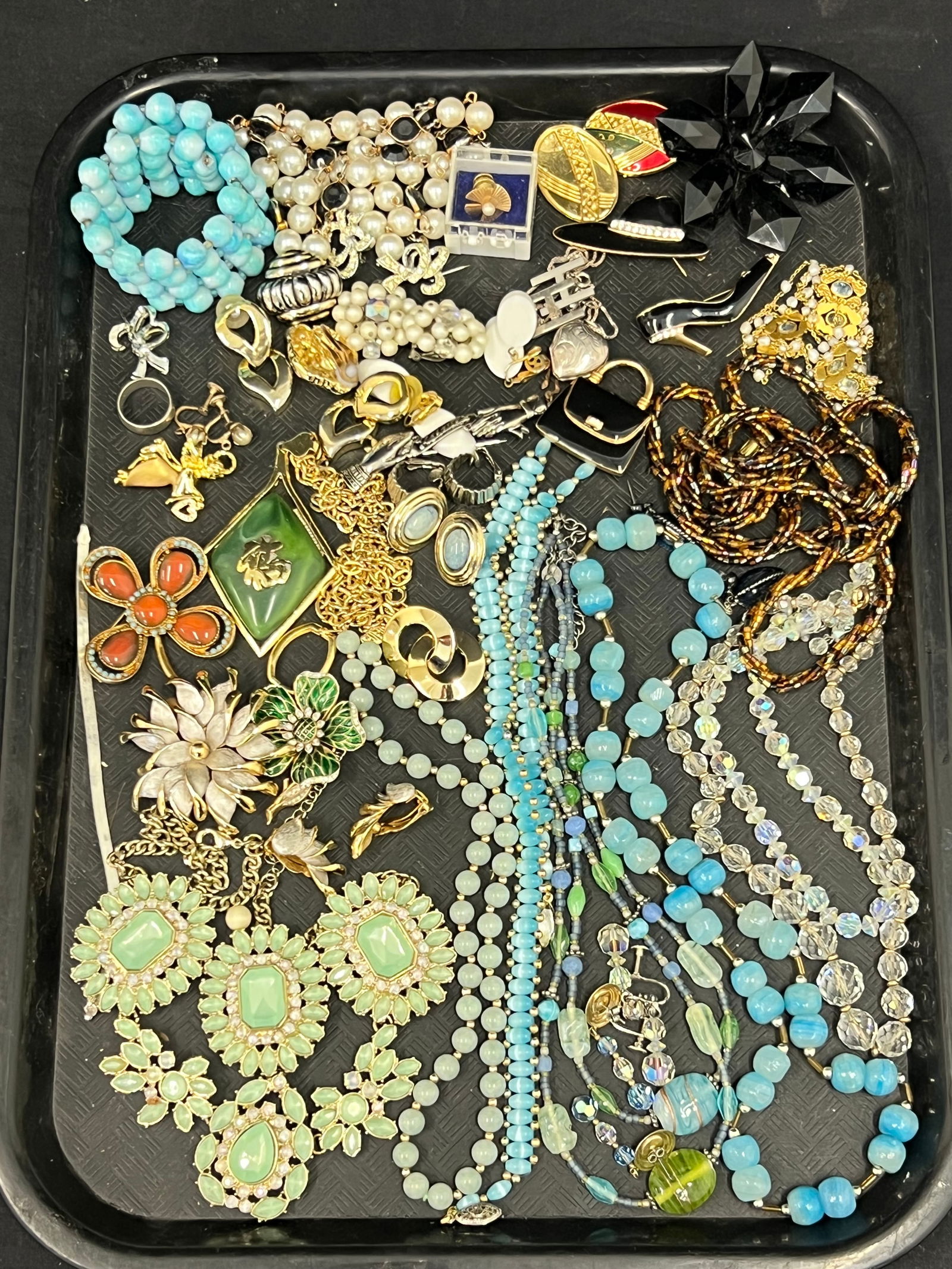 Asst Vintage & Newer Costume Jewelry, Crystal + More - Necklaces, Earrings, Bracelet, Brooches by (1 of 5)