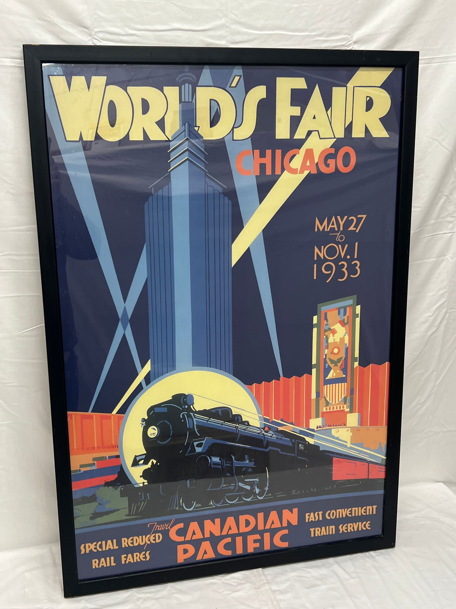 Worlds Fair Chicago Canadian Pacific Train Poster (1 of 3)