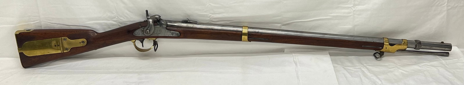 Atq US Model 1841 Percussion Rifle Whitney Type II - .54 Caliber, Multiple Markings - E.Whitney: Atq US Model 1841 Percussion Rifle Whitney Type II - .54 Caliber, Multiple Markings - E.Whitney N.Haven #6018, Steel Tipped Ramrod