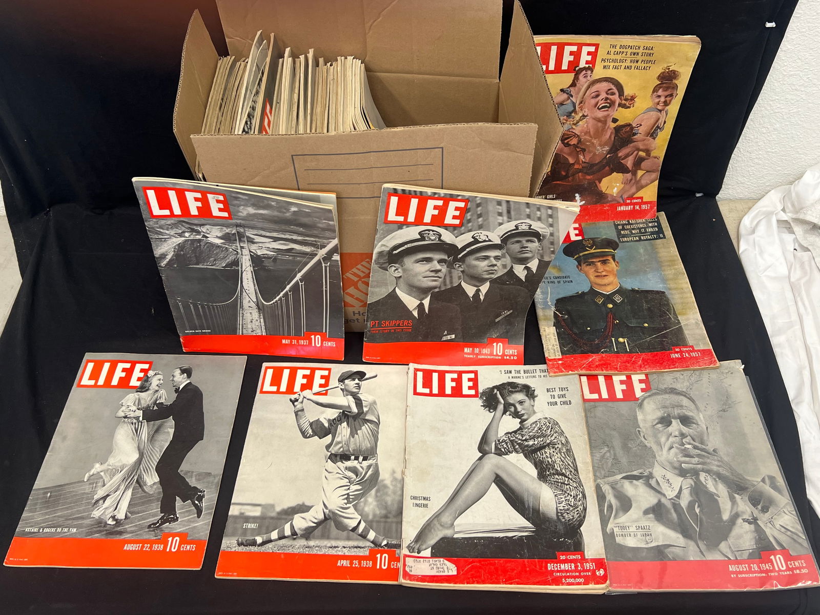 (55+)1936-1938 + 1940s-50s LIFE Magazines - Great Articles, Advertising - Golden Gate, Politics, War (1 of 12)