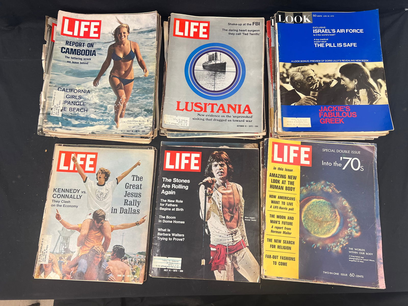 (55+)1960s-70s LIFE, LOOK Magazines,More - (42)LIFE Magazines, (10)LOOK Magazines + Asst Others - (1 of 10)