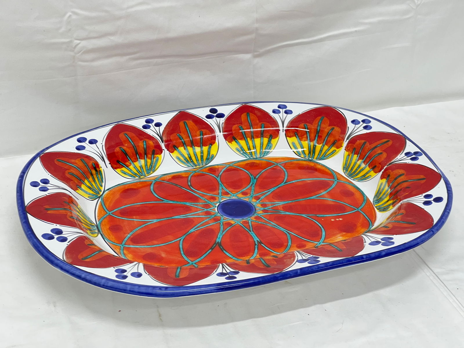 Arte D'Italia Imports Serving Bowl / Dish - 13.5'' x 17'' x 2'' (1 of 3)