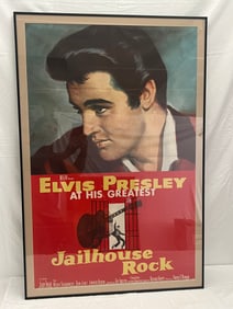 Original 1957 Elvis Jailhouse Rock Movie Lithograph - 8259 1957 Loews Incorporated Litho in USA