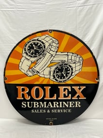Rolex Enamel Porcelain Sign 30''