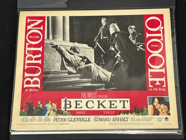 (31)Original 1950s-70s Movie Lobby Cards - (8)1950s The African Queen, (8)1969 The Only Game in Town
