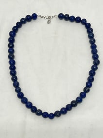 1250cts Natural Lapis Lazulli Necklace 21''L - Adjustable Length Clasp