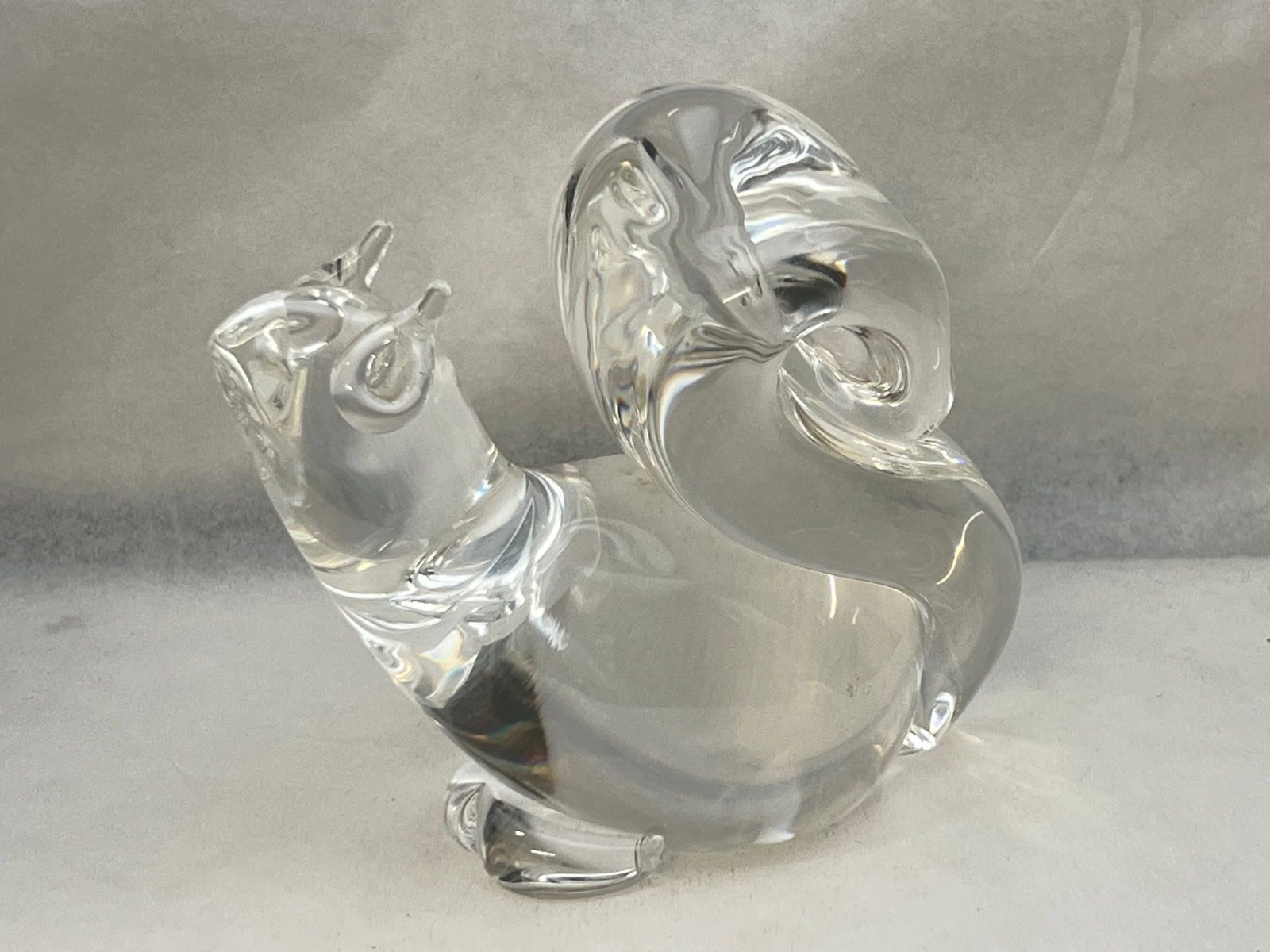 Steuben Crystal Squirrel by Lloyd Atkins 4''T - Signed Steuben (1 of 5)