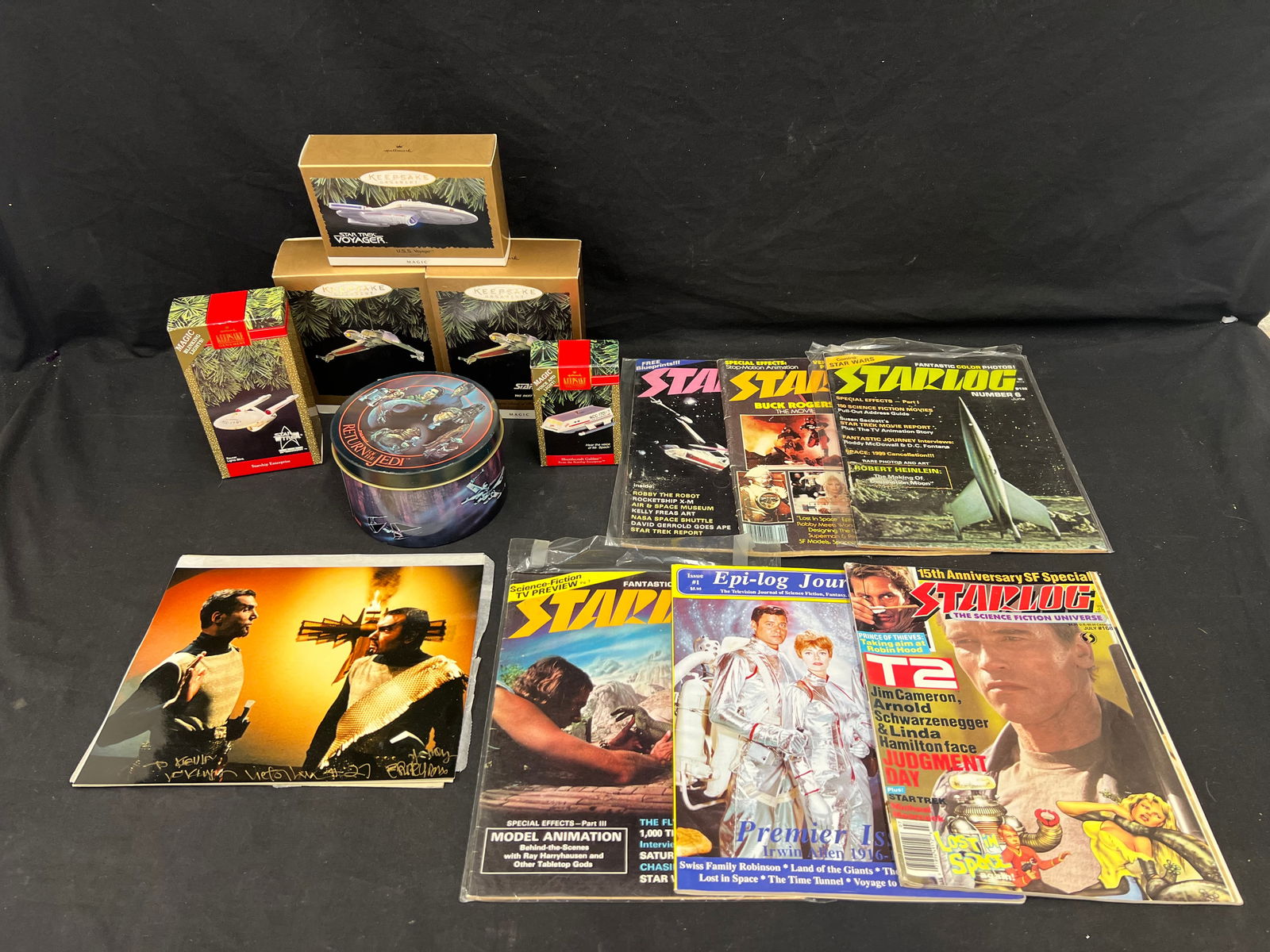 Asst StarTrek & Space Items, Autograph,Ornaments - Star Trek Klingon Autograph Photo, Starlog (1 of 5)