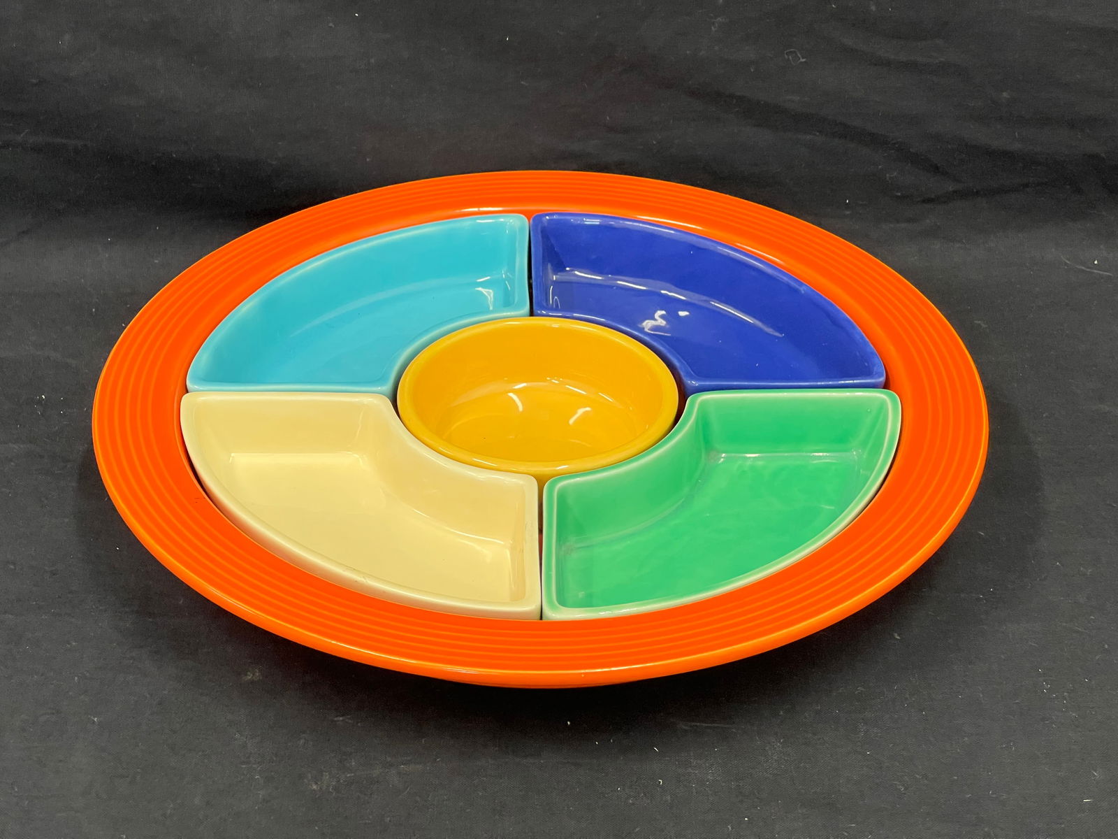 1936-42 Fiesta Ware Relish Tray Original 6 Colors - 10.75'' x 1.75'' - Base Fiesta HLCo USA (1 of 4)