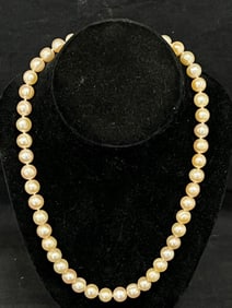 20'' Natural Pink South Sea Baroque Pearl Necklace - Goldtone Clasp - From San Francisco Bay Area