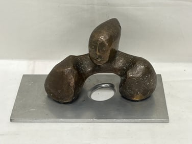 Robert William Hind Bronze Sculpture 7.25'' x 3.5'' - On Metal Base