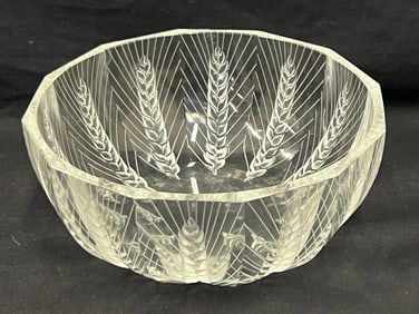 Lalique Ceres Crystal Bowl 8.5'' x 3.5'', Marked on Bottom