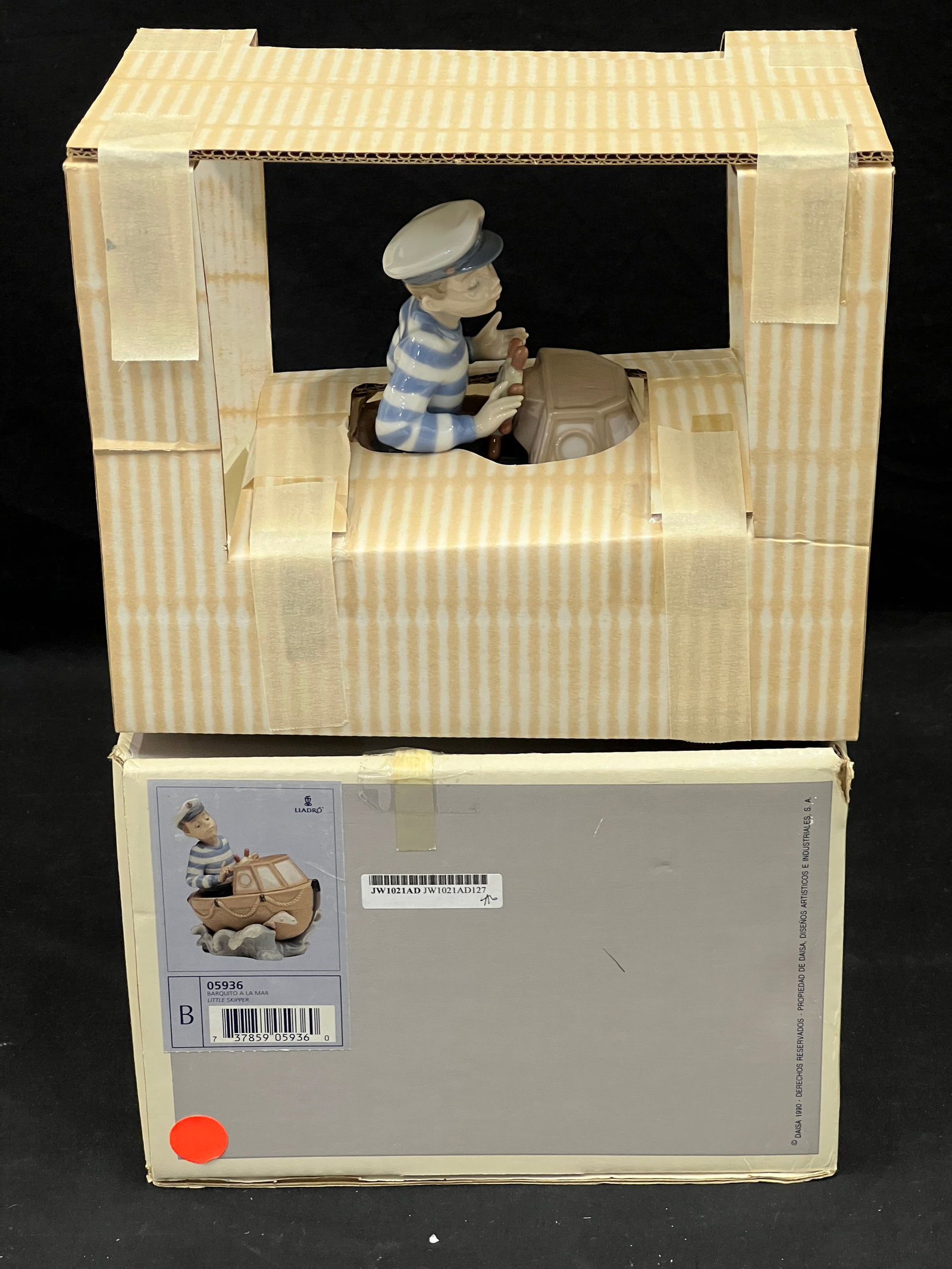 Lladro Little Skipper Figure #5936 w/ Original Box: Lladro Little Skipper Figure #5936 w/ Original Box