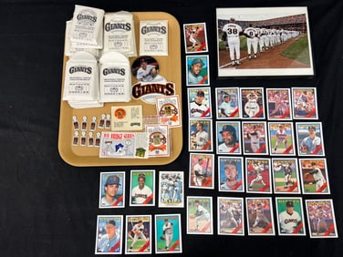 Vintage San Francisco Giants Baseball Memorabilia - 1989, 1990,1991,1992 Mothers Cookies Trading