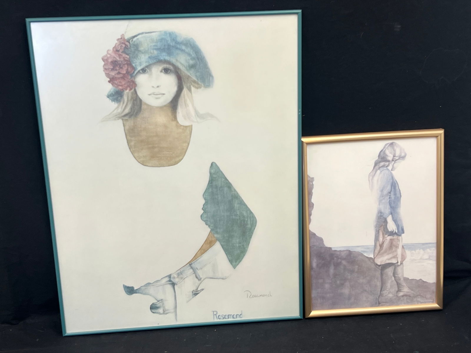 (2)Pencil Signed Rosamond Lithographs - Framed 13'' x 17'' , Framed 22'' x 28'' (1 of 5)