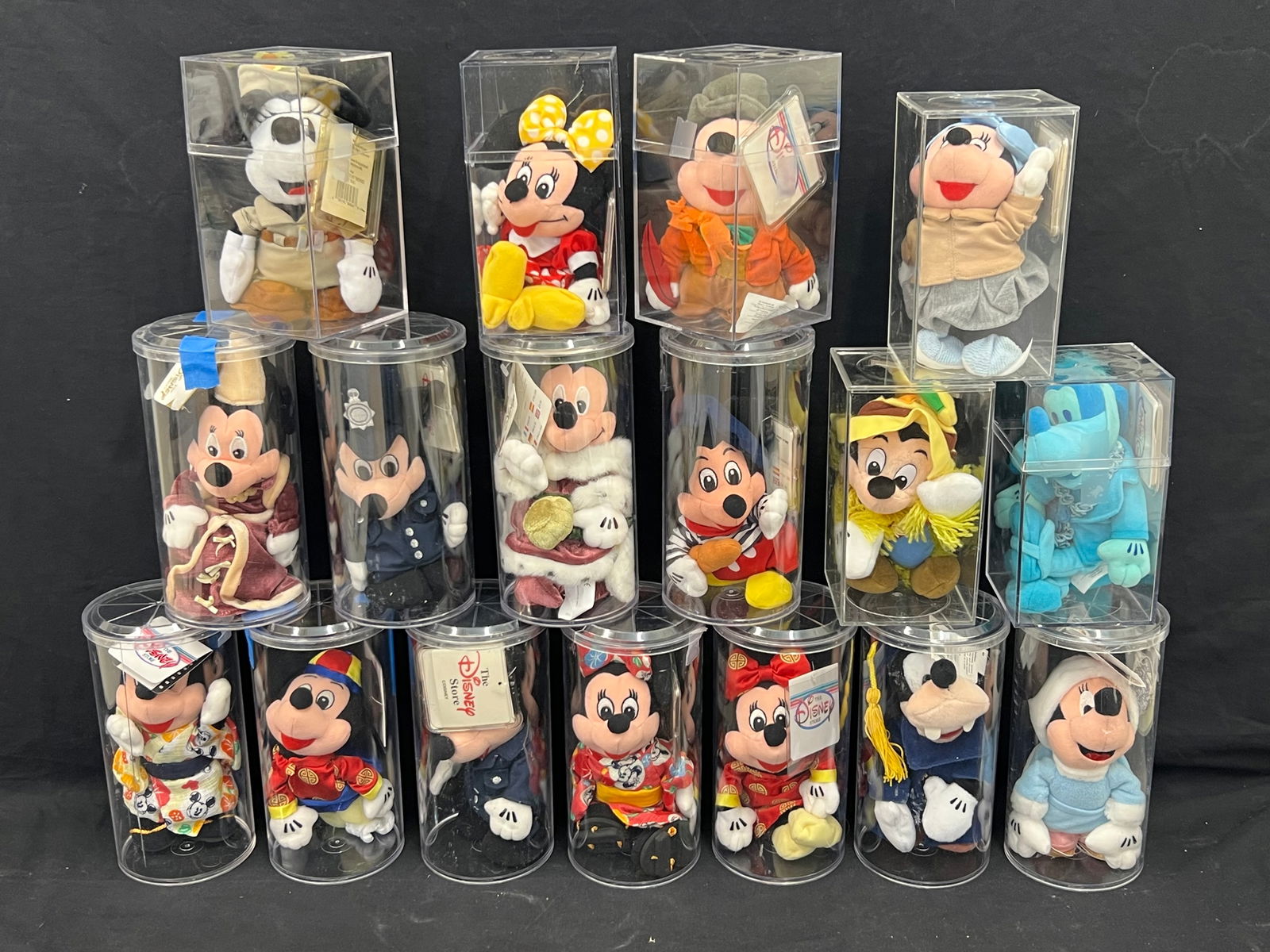 (17)Disney Mickey Mouse Plush Bean Bag Characters - All w/ Original Tags in Containers - Like New (1 of 9)