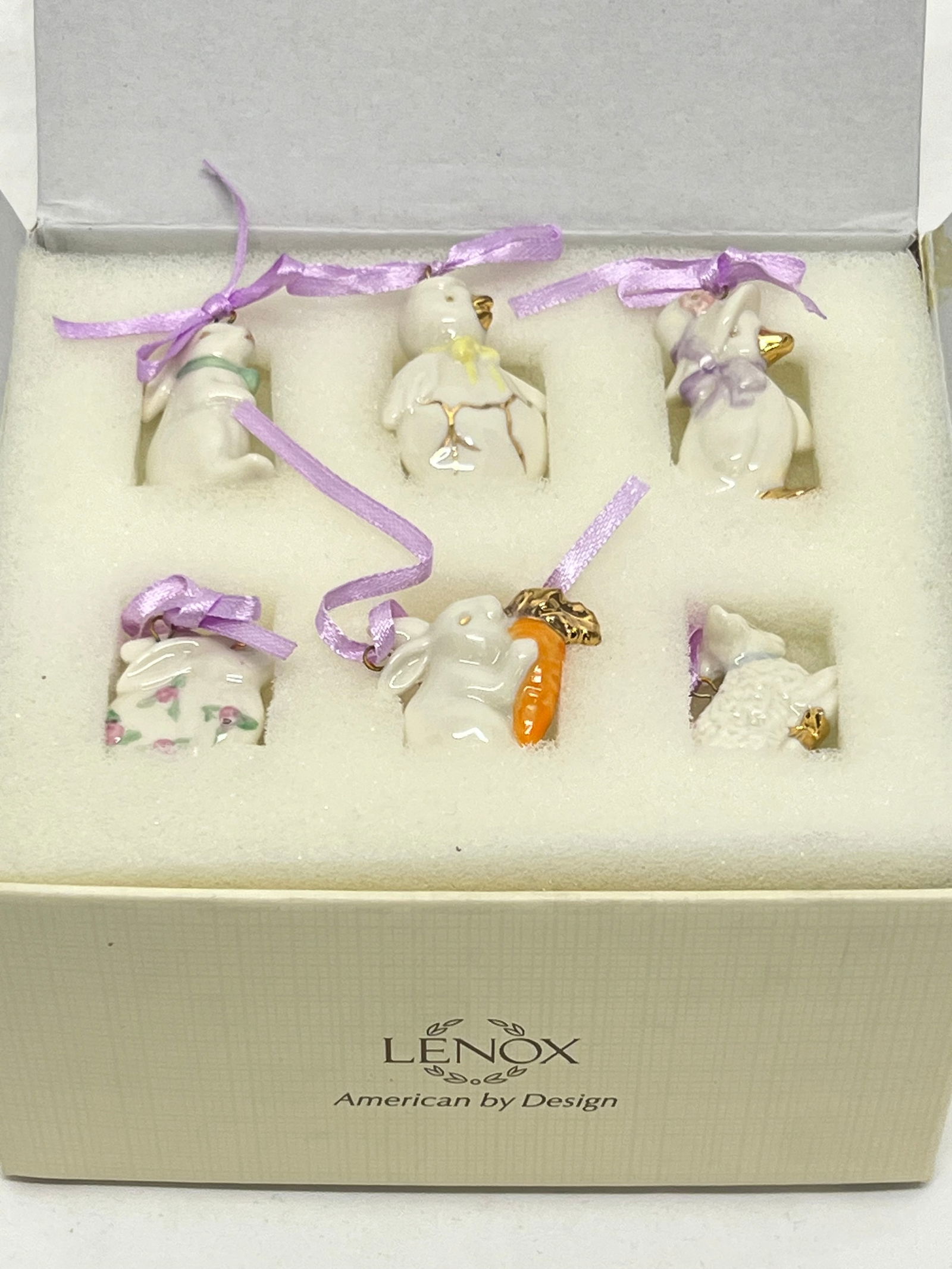 (12)Set of Lenox Easter Tree Ornaments, Original Box (1 of 4)