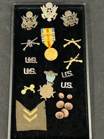 WWI Military Pins, Eagle Officer Pins, More - US National Army Pins, Regiment 5-M, The Great War of