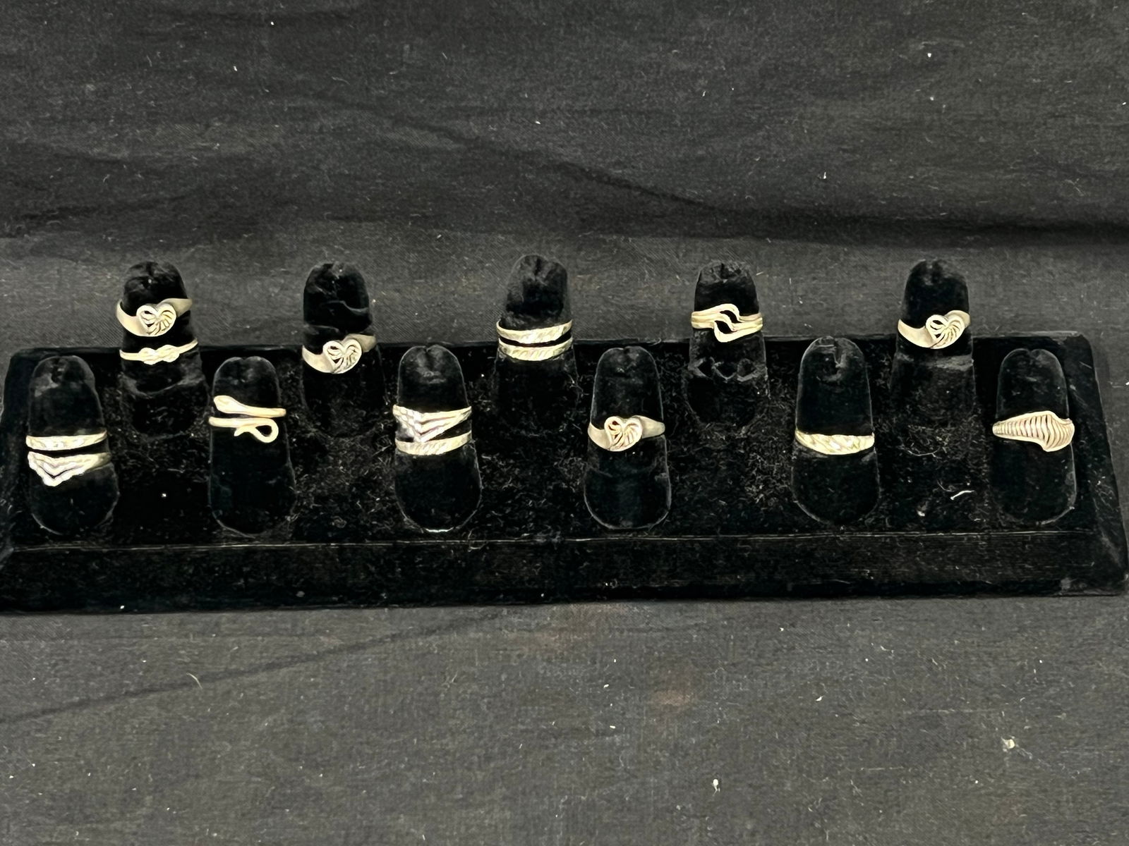 (15)Asst Sterling Silver Rings, 27g TW - Various Sizes / Styles: (15)Asst Sterling Silver Rings, 27g TW - Various Sizes / Styles