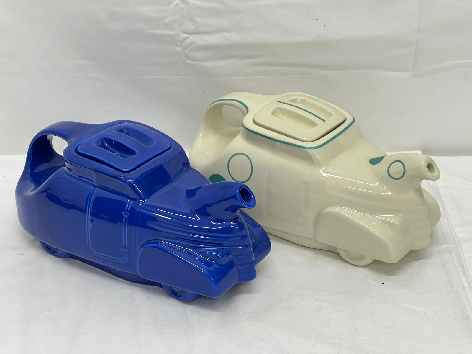 Rare Limited Ed. (Less Than 50) Hall + Cobalt Car Teapot - (1)Cobalt Blue Car Teapot + (1)Hall (1 of 6)