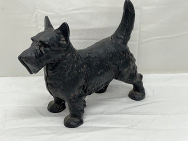 Cast Iron Scotty Dog Door Stop 10'' x 4.5'' x 8.25''
