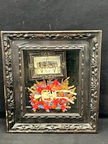 David Gilhooly Signed ''El Cid'' Art in Shadow Box - Signed on Back ''3-97 David Gilhooly'' , Titled