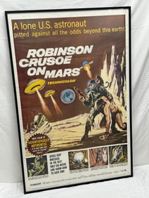 1964 Robinson Crusoe on Mars Movie Poster - One Sheet Original Folded Poster, Paramount Release -