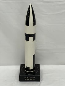 Lockheed US Navy Polaris Missle Desktop Model - Base is Labeled Lockheed Missles & Space Co. US Navy