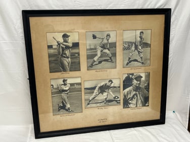 1947 New York Giants Baseball Framed Photos - Vintage Framed 30.5'' x 34.25'' - From Retired Bay