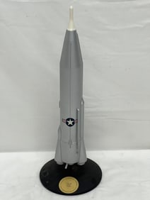 US Cold War SM-65 ICBM Atlas Desktop Model - Atlas USAF ICBM Model 16''T w/ 6'' Metal Base - From