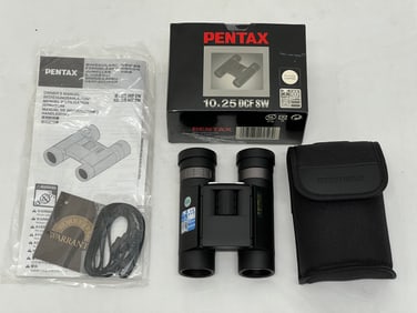 Pentax Binoculars 10x25 DCFSW, Waterproof, NIB w/ Papers